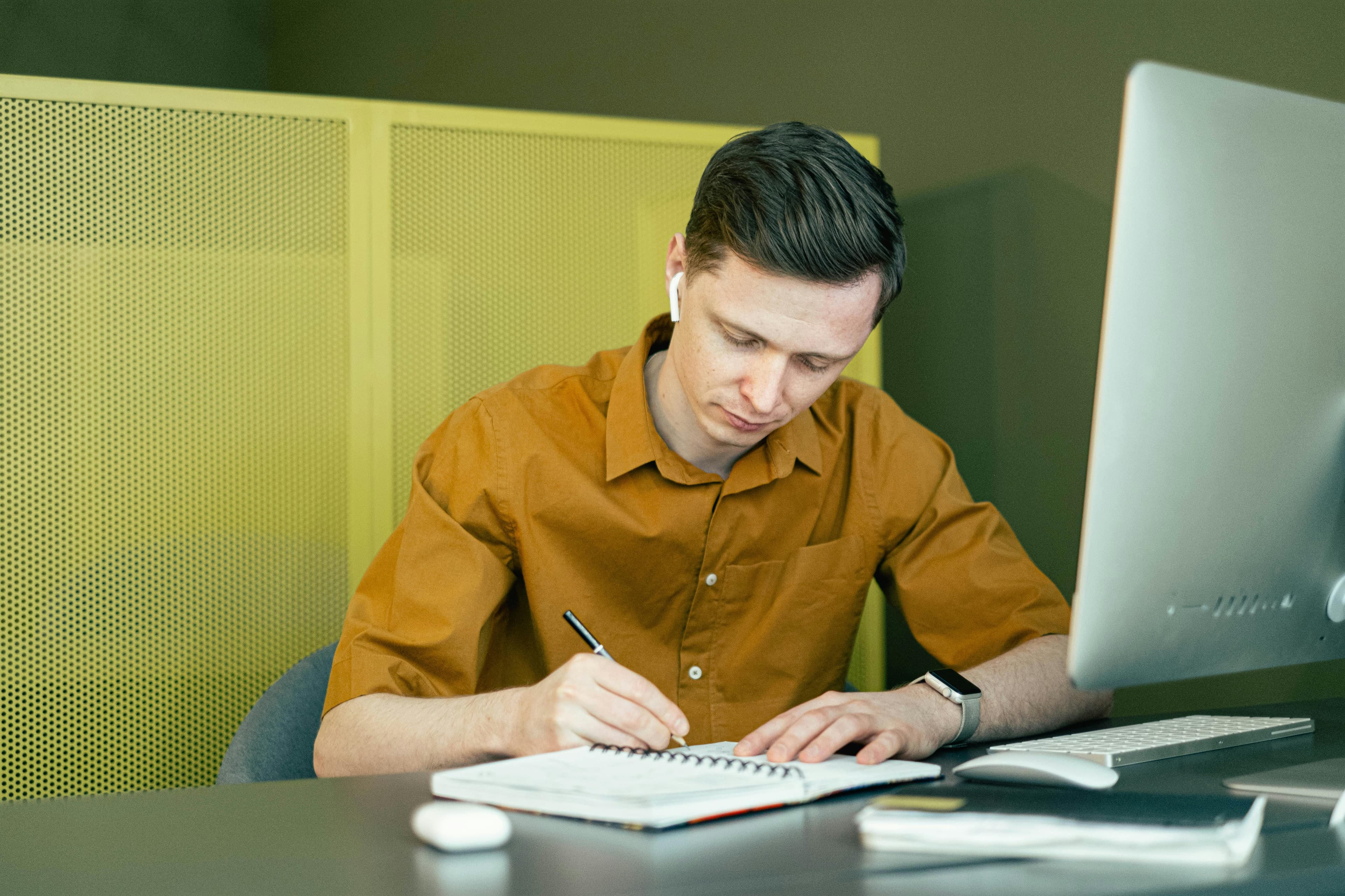 People at work